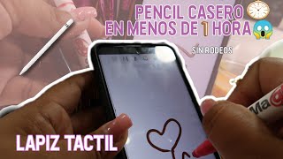 Haz un Lapiz táctil casero✍🏼 Como hacer un lápiz tactil sin aluminio ni cotoneteLápiz táctil stylus [upl. by Idnib]