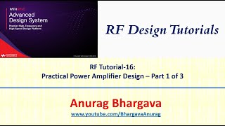 RF Design16 Practical Power Amplifier Design  Part 1 [upl. by Oniliuqnart503]