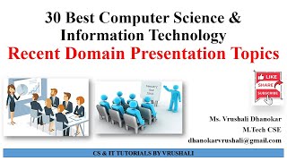 30 Best Presentation Topics  CS amp IT  AIDS  AIML [upl. by Llehcam]