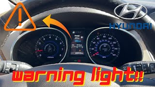 Hyundai Sonata Exclamation Point  Triangle  Warning Light What Does It Mean [upl. by Jain]