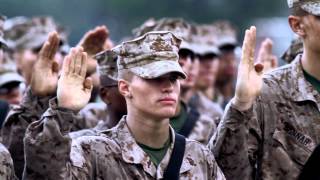 Marines Recite the Oath of Enlistment [upl. by Janeva]