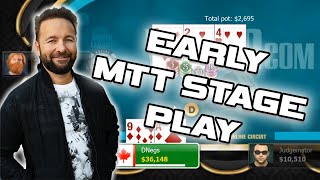 EARLY STAGE STRATEGY 6Max Poker Tournament with Daniel Negreanu [upl. by Valli]