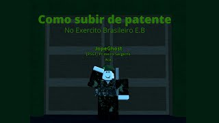 Como subir sua patente no Exercito Brasileiro EB [upl. by Hceicjow]