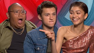 Tom Holland And Zendaya Discuss quotSerious Romancequot In SpiderMan Far From Home  PopBuzz Meets [upl. by Gardy]