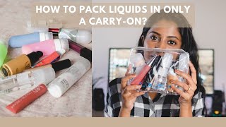 HOW TO PACK LIQUIDS IN ONLY A CARRYON [upl. by Nadler]