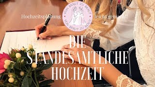 Standesamtliche Trauung Standesamtliche Hochzeit – Genau erklärt [upl. by Nonnag]