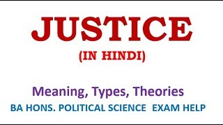 JUSTICE MEANING TYPES THEORIES [upl. by Aiek]