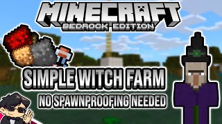 1800h Simple amp Efficient Witch Farm Minecraft Bedrock Tutorial  Mechanics 117 Caves amp Cliffs [upl. by Ylurt524]