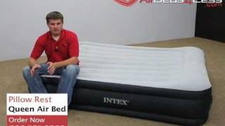 Intex Deluxe Pillow Rest Raised Air Bed [upl. by Eevets]