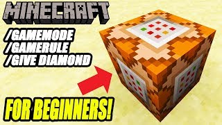 Minecraft How To Use The Command Block Commands Beginners Tutorial [upl. by Ulrika]