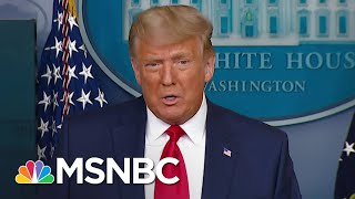 Trump Touts Stock Market Numbers After Dow Hits 30000 Amid Vaccine Transition News  MSNBC [upl. by Ttennej]