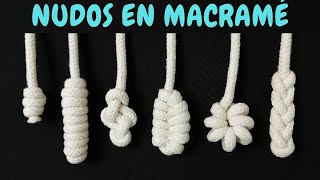 6 nuevos NUDOS en MACRAMÉ paso a paso  6 New Macrame Knots [upl. by Ariahay926]