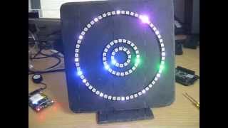 Neopixel WS2812 Ring Clock [upl. by Asirehc660]