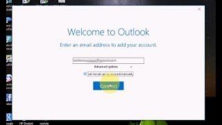 How to configure Gmail account in Outlook 2016 [upl. by Anwahsal]