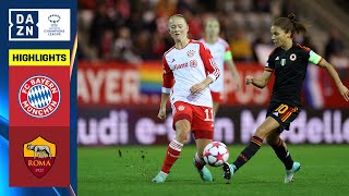 HIGHLIGHTS  Bayern Munich vs Roma UEFA Womens Champions League 202324 Matchday 1 [upl. by Eisset]