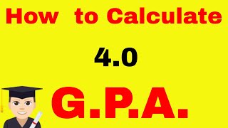 How to Calculate GPA  40 Grade Point Average Formula [upl. by Risley]