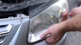 07 Kia Spectra Headlight Removal [upl. by Noy]