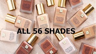 Estee lauder Double Wear Foundation Shades 2021  MQ Makeup Queen [upl. by Olbap]