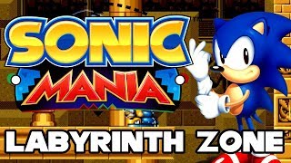 Sonic Mania  Labyrinth Zone  Walkthrough [upl. by Anawot574]