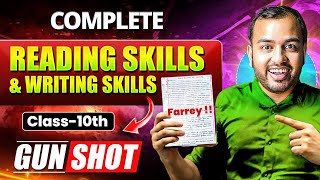 Complete Reading and Writing Skills  GUNSHOT  Farrey  Class 10 English  Alakh Pandey [upl. by Sanders]