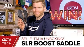 Selle Italia SLR Boost Road Bike Saddles  GCN Tech Unboxing [upl. by Salguod]