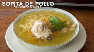 COMO PREPARAR SOPITA DE POLLO FÁCIL Y RÁPIDO  COMIDA PERUANA  ACOMERPE [upl. by Maribeth632]