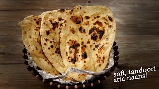 Atta Naan  Tandoori in Tawa  No Yeast  No Oven Recipe  CookingShooking [upl. by Ennasor473]