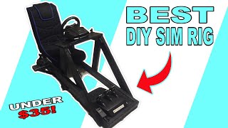 Best DIY Sim Racing Rig For Under 35 Budget Build w Plans [upl. by Emyle]