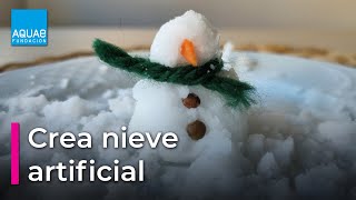 ⛄Crea NIEVE ARTIFICIAL casera ⛄  Experimentos [upl. by Sproul]