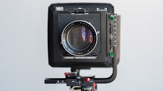 Xenotar 150mm F28 lens on a 4x5 Linhof Technikardan camera [upl. by Aonian]