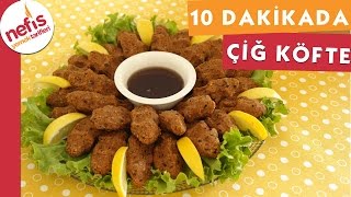 10 Dakikada Etsiz Çiğ Köfte Tarifi  Nefis Yemek Tarifleri [upl. by Oj]