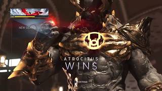 Injustice 2 Atrocitus Tournament Shader Gameplay [upl. by Kciredes]