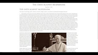 Oath Against Modernism  Fr Ripperger [upl. by Kirimia]