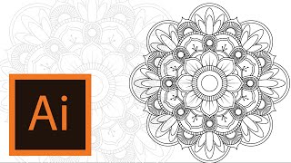 Tutorial Mandala Illustrator MANDALA ILLUSTRATOR 3 [upl. by Gault]