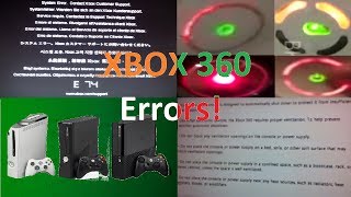 Xbox 360 All Errors [upl. by Christin]