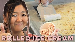 I Learned How To Roll Ice Cream Like A Pro • Tasty [upl. by Georas]