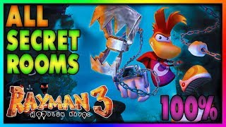 Rayman 3 Hoodlum Havoc  ALL Secret Rooms [upl. by Naitsabes64]