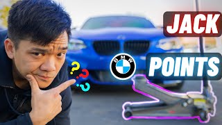 Where are BMW Center Jack Points  How to Jack a Car [upl. by Neitsirhc]