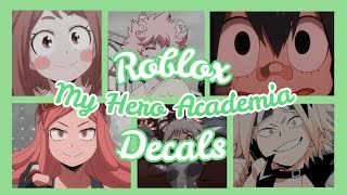 ROBLOX  Bloxburg x Royale High  Aesthetic My Hero Academia Decals Ids [upl. by Geraldine]