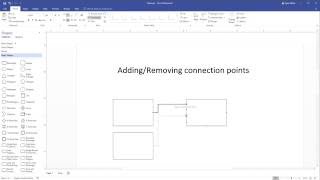 Add or Remove connection points in Visio 2016 [upl. by Phail484]