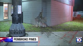 Driver slams vehicle into Pembroke Pines DMV [upl. by Eibob]