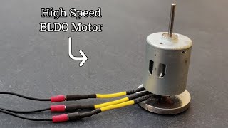 Making Powerful Brushless Motor From DC Brushed Motor [upl. by Namruht]