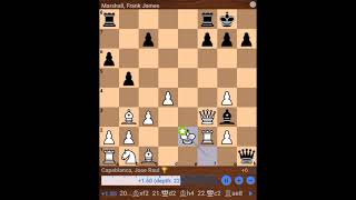 171 Capablanca vs Marshall 10 [upl. by Onidranreb]