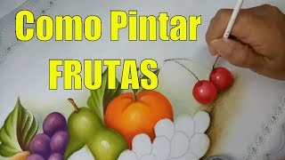 Tutoriales De Pintura  Como Pintar Frutas [upl. by Aissatsana52]