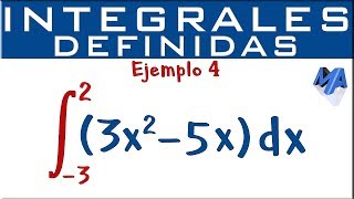 Integrales definidas  Ejemplo 4 [upl. by Eislel]