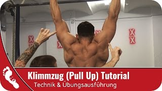 Klimmzug Pull Up  richtige Ausführung Tutorial [upl. by Nett]