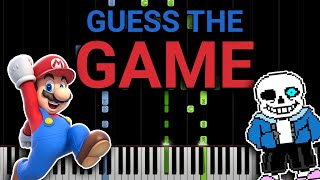 Do You Know These Video Games Piano Quiz  Part 1 [upl. by Nariko]