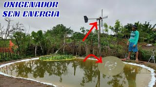 COMO FAZER OXIGENADO PARA CRIAÇÃO DE PEIXE SEM UTILIZAR ENERGIA [upl. by Anwahsat]