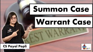 What are SUMMON or WARRANT cases Difference bw Summon and Warrant Cases [upl. by Brass644]