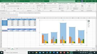 Excel  Graphique combiné  superposer deux graphiques dans Excel [upl. by Philip]